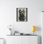 Cane Corso Charcoal Portrait Canvas Print, Dog Wall Art, Pet Memorial Gift, Dog Lover Decor, Black & White Dog Mom Gift