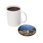 Acrylic Australian Shepherd - Mountain Overlook | Cork Back Coaster