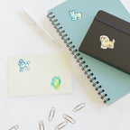 Retro Y2K Holographic Sticker Sheet, 4 Retro 90s Dog Stickers | Tritan