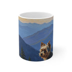 Acrylic Yorkshire Terrier - Mountain Overlook | Ceramic Mug 11oz