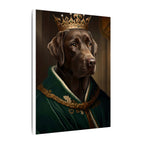 Labrador Retriever Renaissance Royal Portrait Canvas Wall Art, Regal Dog Painting, Labrador Retriever Lover Gift, Stretched Canvas