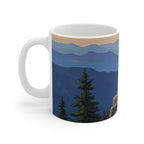 Acrylic Siberian Husky - Mountain Overlook | Ceramic Mug 11oz