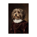 Havanese Renaissance Royal Portrait Matte Poster, Regal Dog Art Print, Havanese Lover Gift, Wall Art