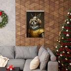 Shih Tzu Medieval Knight Portrait Matte Poster, Regal Dog Art Print, Shih Tzu Lover Gift, Wall Art