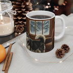 Acrylic Siberian Husky - Winter Hearth | Ceramic Mug 11oz