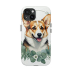 Corgi Watercolor Botanical Wreath Phone Case | Premium Dog Prints | Tritan — view 5 of 28