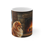 Acrylic Pomeranian - Winter Hearth | Ceramic Mug 11oz