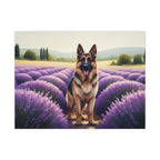 German Shepherd Acrylic Painting Stretched Canvas | Dog Wall Art Decor | Pet Portrait Gift for Dog Lovers | GSD Home Decor | High-Quality Pr