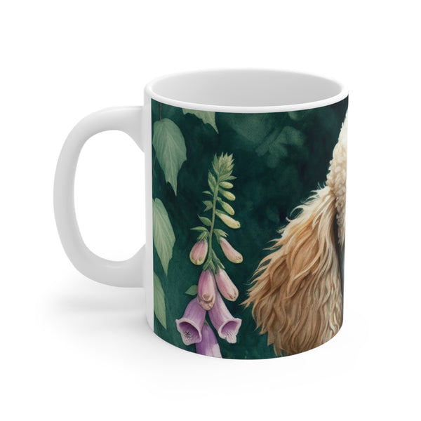 Poodle Watercolor Garden Peek Coffee Mug | Premium Dog Prints | Tritan