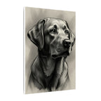 Labrador Retriever Charcoal Portrait Canvas Print | Dog Wall Art Gift | Black Lab Lover Decor | Pet Owner Minimalist Fine Art