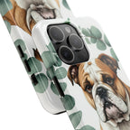 English Bulldog Watercolor Botanical Wreath Phone Case | Premium Dog Prints | Tritan — view 23 of 28
