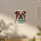 Comic Book English Bulldog Canvas — Bold Dog Wall Art