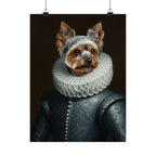 Yorkshire Terrier Renaissance Royal Portrait Matte Poster, Regal Dog Art Print, Yorkshire Terrier Lover Gift, Wall Art
