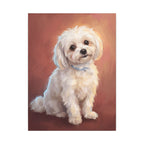 Maltese — Painted Portrait Canvas (Style B)