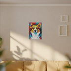 Pop Art Corgi Canvas — Bold Dog Wall Art