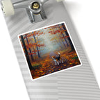 Acrylic Beagle - Autumn Woods | Kiss-Cut Stickers