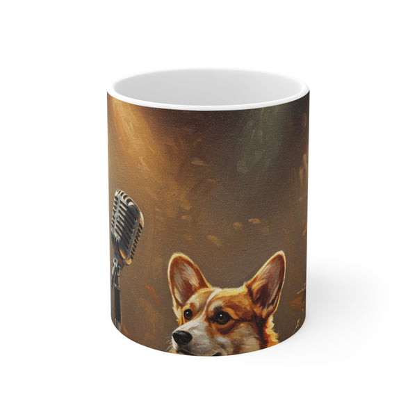 Stage Lights Corgi Ceramic Mug | Tritan