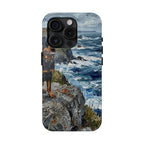 Acrylic Gallery Print Rottweiler - Coastal Cliffside | Tough Phone Case — view 6 of 28