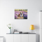 English Bulldog Watercolor Canvas Print | Dog Wall Art | Pet Lover Gift | Bulldog Mom Gift | Cute Dog Decor