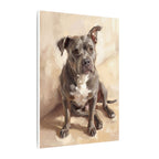 Blue Staffy — Painted Portrait Canvas