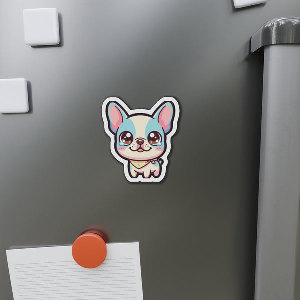 Chibi French Bulldog Magnet | Tritan — Lifestyle View