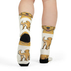 Labrador Retriever Socks | Fun All Over Print Dog Socks | Lab Mom Gift | Cute Crew Socks for Dog Lovers | Stocking Stuffer
