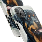 Rottweiler Watercolor Botanical Wreath Phone Case | Premium Dog Prints | Tritan — view 20 of 28