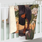 Dachshund Low Poly Prairie Sherpa Fleece Blanket | Dog Lover Gift