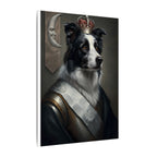 Border Collie Kings & Queens Royal Portrait Canvas Wall Art, Regal Dog Painting, Border Collie Lover Gift, Stretched Canvas