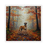 Acrylic Great Dane - Autumn Woods | Kiss-Cut Stickers