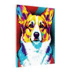 Pop Art Corgi Canvas — Bold Dog Wall Art