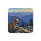 Acrylic French Bulldog - Mountain Overlook | Cork Back Coaster