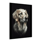 Golden Retriever Stained Glass Canvas Wall Art, Dog Lover Gift, Pet Portrait Print, Golden Retriever Art, Home Decor