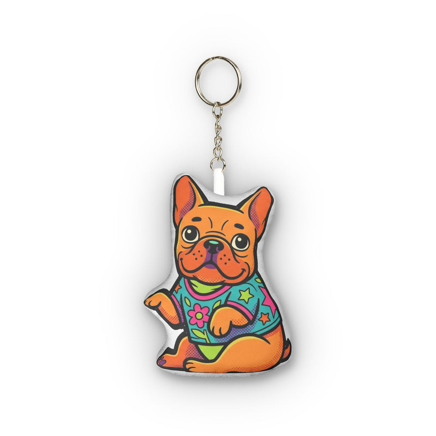 Y2K French Bulldog Plush Keychain | Tritan