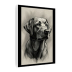 Labrador Retriever Charcoal Portrait Canvas Print | Dog Lover Gift | Pet Wall Art | Lab Decor