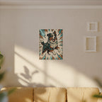Comic Book Australian Shepherd Canvas | Bold Dog Wall Art