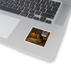 Acrylic German Shepherd - Winter Hearth | Kiss-Cut Stickers