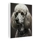 Poodle Charcoal Portrait Canvas Wall Art, Elegant Dog Lover Gift, Pet Owner Home Decor, Modern Animal Art Print for Dog Mom/Dad