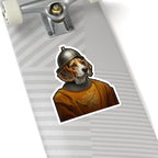 Beagle Medieval Knight Portrait Sticker, Dog Portrait Vinyl Decal, Kiss-Cut Sticker, Beagle Lover Gift