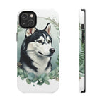 Siberian Husky Watercolor Botanical Wreath Phone Case | Premium Dog Prints | Tritan — view 4 of 28