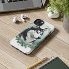 Siberian Husky Watercolor Botanical Wreath Phone Case | Premium Dog Prints | Tritan — view 13 of 28