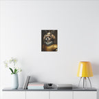 Shih Tzu Medieval Knight Portrait Canvas Wall Art, Regal Dog Painting, Shih Tzu Lover Gift, Stretched Canvas