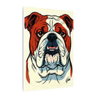 Comic Book English Bulldog Canvas — Bold Dog Wall Art