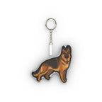 Pop Art German Shepherd Plush Keychain | Tritan
