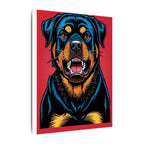 Comic Book Rottweiler Canvas — Bold Dog Wall Art
