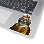 Shih Tzu Kings & Queens Royal Portrait Sticker, Dog Portrait Vinyl Decal, Kiss-Cut Sticker, Shih Tzu Lover Gift