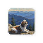 Acrylic Shih Tzu - Mountain Overlook | Cork Back Coaster