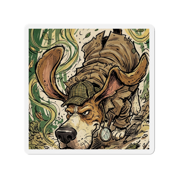 The Super Sleuth Beagle Magnet | Comic Dog Art Gift