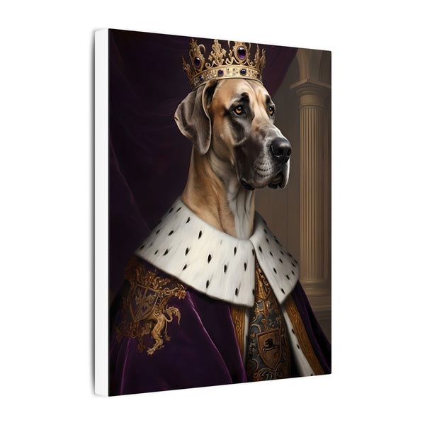 Great Dane Kings & Queens Royal Portrait Canvas Wall Art, Regal Dog Painting, Great Dane Lover Gift, Stretched Canvas