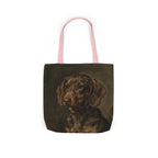 Dachshund Tote Bag | Painterly Dog Art Canvas Tote | Doxie Mom Gift | Dog Lover Market Bag | Pet Portrait Accessory